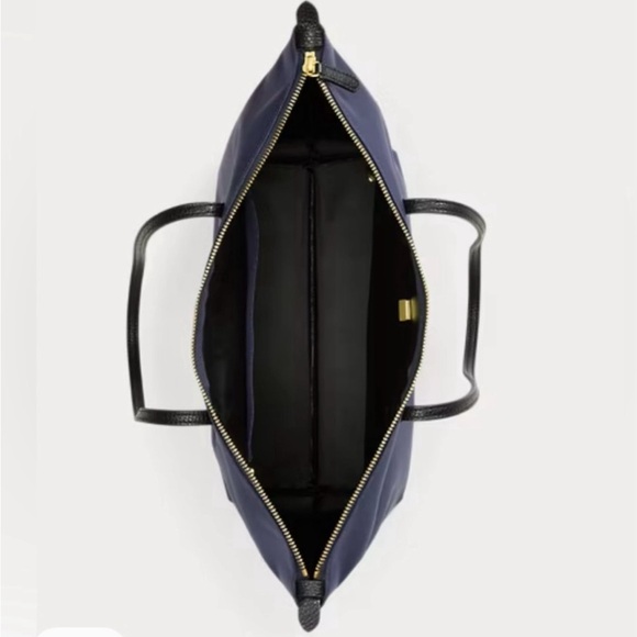 NEW RALPH LAUREN KEATON NYLON TOTE NAVY BLUE NWT! - Picture 5 of 5